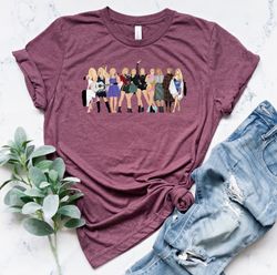 taylor swift's albums shirt, eras tour tshirt, taylor swift shirt, women rock shirt, taylor swift's version shirt, tayl