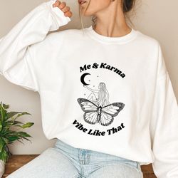 midnigh taylor swift taylor swift boho crewneck,karma vibe like that taylor swift sweatshirt, taylor swiftie merch sweat