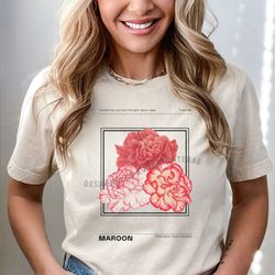 taylor swift "maroon" carnations you had thought were roses tshirt | taylor swiftie merch shirt | midnigh taylor swift