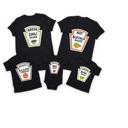 Funny Chritmas Condiments  Family Matching T-Shirts, Christmas Matching Family Shirts, Christmas Dinner Tee ,Christmas G