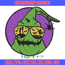 oogie boogie man embroidery design, oogie boogie embroidery, halloween design, embroidery file, digital download.