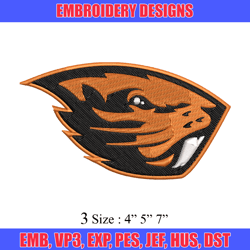 oregon state beavers embroidery design, oregon state beavers embroidery, logo sport, sport embroidery, ncaa embroidery