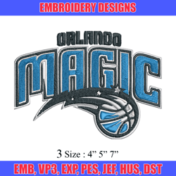 orlando magic embroidery design, brand embroidery, embroidery file, logo shirt,sport embroidery,digital download