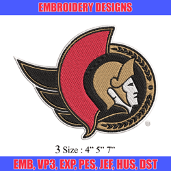 ottawa senators embroidery design, brand embroidery, embroidery file, logo shirt, sport embroidery, digital download