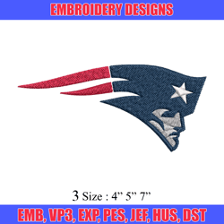 patriots logo embroidery design, brand embroidery, embroidery file, logo shirt, sport embroidery, digital download