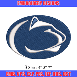 penn state nittany lions embroidery design, penn state nittany lions embroidery, sport embroidery, ncaa embroidery.