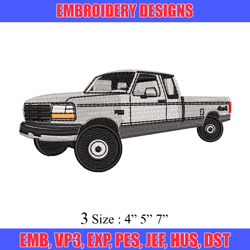 pickup truck embroidery design, pickup truck embroidery, embroidery file, car design, logo shirt, digital download.