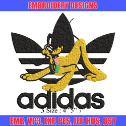 pluto adidas embroidery design, adidas embroidery, brand embroidery, embroidery file,logo shirt,digital download
