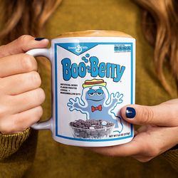 boo berry cereal box mug, monster cereals mug, vintage cereal