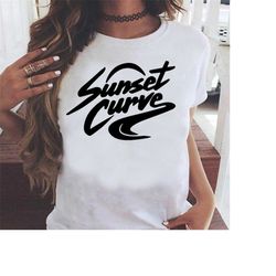 sunset curve t-shirt, julie and the phantoms band t-shirt, sunset curve shirt, music band t-shirt, vintage t-shirt, unis