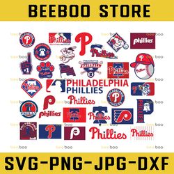 30 files philadelphia phillies svg, baseball clipart, philadelphia svg, phillies svg, cutting files,mlb svg, clipart