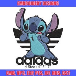 stitch adidas embroidery design, adidas embroidery, embroidery file, brand embroidery, logo shirt, digital download