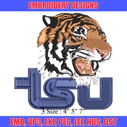 tennessee state tigers embroidery design, tennessee state tigers embroidery, sport embroidery, ncaa embroidery.