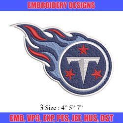tennessee titans embroidery design, brand embroidery, embroidery file, logo shirt, sport embroidery, digital download
