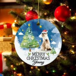 custom cat christmas ornament,personalized pet photo ornament