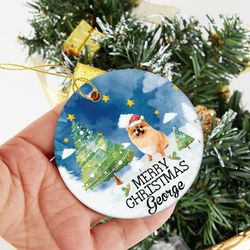 dog photo christmas ornament, christmas pet ornament