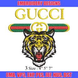 tiger gucci embroidery design, gucci embroidery, brand embroidery, logo shirt, embroidery file, digital download