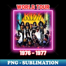 KISS world tour 1976 - 1977 - Modern Sublimation PNG File - Defying the Norms