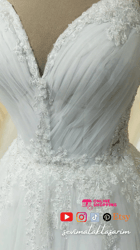 draped helen wedding dress with rope straps