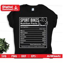 sports bikes motorcycle svg files - funny nutritional facts graphic art artsy artwork racing rider sport motorcycle instant digital
