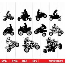 atv svg files four wheeler -graphics drawing theme silhouette  motorcycle svg graphics digital download instant download