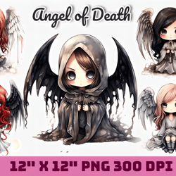 angel of death watercolor sublimation