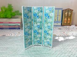 Dollhouse Screen In 1:12 Scale. Puppet Miniature. Dollhouse Accessories.