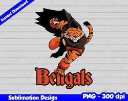 bengals png, football mascot warrior style, bengals t-shirt design png for sublimation, sport mascot design