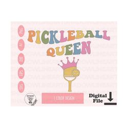 pickleball queen svg pickleball love svg files for cricut pickleball png for sublimation digital download pickleball shirt instant download