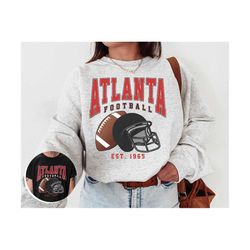 vintage atlanta football crewneck sweatshirt / t-shirt, falcons crewneck sweatshirt, vintage style atlanta football shirt