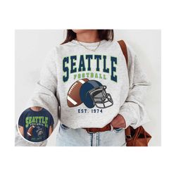 vintage seattle football crewneck sweatshirt / t-shirt, seahawk sweatshirt, vintage style seattle football shirt, seattle fans gift
