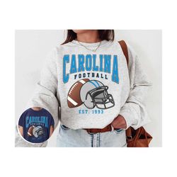 vintage carolina football crewneck sweatshirt / t-shirt, panthers sweatshirt, vintage style carolina shirt, carolina fan gift