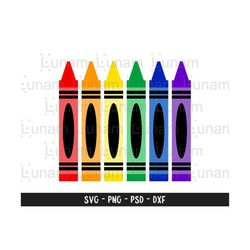 crayon svg, crayon set svg, crayon cut file, crayon svg design