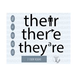 their there they are svg • teacher svg files for cricut • digital download