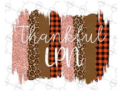 thankful lpn png, fall sublimation, autumn png, thanksgiving png, brush strokes png, leopard print, png file for sublima