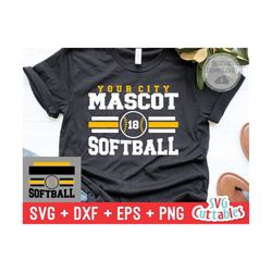 softball svg - softball template - svg - eps - dxf - png - silhouette -  cricut cut file - 0044 - softball team - digital file