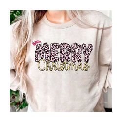 retro christmas png, merry christmas leopard, christmas sweater png, pink christmas sublimation, christmas vibes png, leopard print