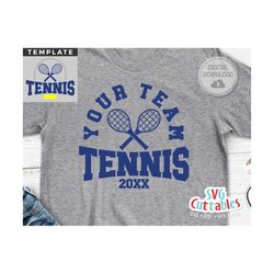 tennis svg - tennis cut file - tennis template 0025 - tennis mom - svg - eps - dxf - silhouette - cricut cut file - digital download