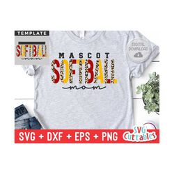 softball svg - softball template - svg - eps - dxf - png - silhouette -  cricut cut file - 0043 - softball team - digital file