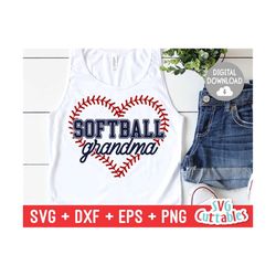 softball grandma svg - softball grandma cut file svg - dxf - eps - png - silhouette - cricut cut file - digital download