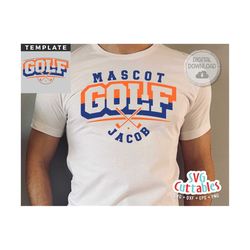 golf svg cut file - golf team - golf template 0015 - svg - eps - dxf - png  - silhouette - cricut - digital download