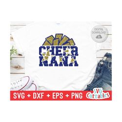 cheer nana svg - cheer cut file -  svg - dxf - eps - png -  cheer cut file - pom pom - silhouette - cricut - digital download