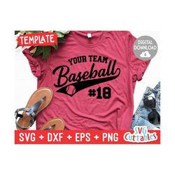 baseball template 0023 svg, baseball svg, team,  svg, eps, dxf, png,  silhouette, cricut, fill it in, svg cuttables, digital file