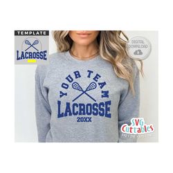 lacrosse svg - lacrosse cut file - lacrosse template 0017 - svg - eps - dxf - silhouette - cricut cut file - fill it in - digital file