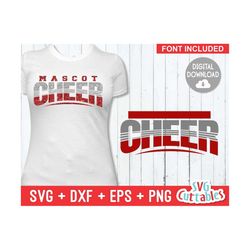 cheer svg cut file - cheer team - cheer template 0029 - svg - eps - dxf - cheerleader - silhouette - cricut - digital download