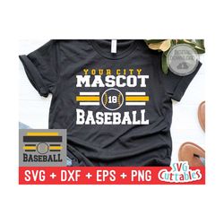 baseball svg - baseball template 0049- svg - eps - dxf - png - silhouette -  cricut cut file - baseball team - digital file