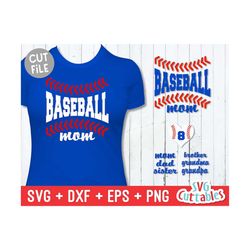 baseball svg baseball mom svg, dxf, eps, dad, brother, sister, grandma, grandpa, baseball heart, silhouette, cricut cut file, digital file