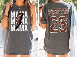 custom football mom shirt, football mama shirt, football mom tee, game day shirt football season, sport mom tee, persona