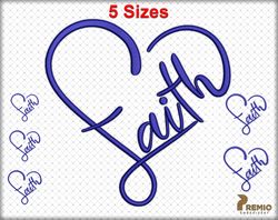 faith heart embroidery designs, faith hope love embroidery design, machine embroidery faith