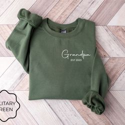 customize grandpa sweatshirt, fathers day gift for grandpa sweatshirt, new grandpa gift, abuelo sweatshirt, dad sweatshi